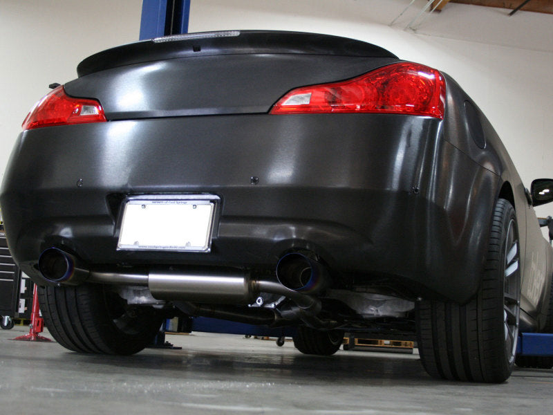 aFe Takeda Stainless Steel Cat-Back Exhaust System (Burnt) Tips - Infiniti G37 Coupe / Q60 14-15