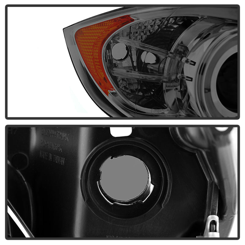 Spyder BMW E90 3-Series 06-08 Projector LED Halo Amber Reflctr Rplc Bulb Smke PRO-YD-BMWE9005-AM-SM