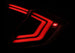 AlphaRex 16-21 Honda Civic Hatchback / Type-R FK8 Nova-Series LED Tail Lights (Pair) - Black