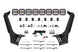 Diode Dynamics Jeep JL SS5 Pro CrossLink Windshield - White Combo Lightbar Kit