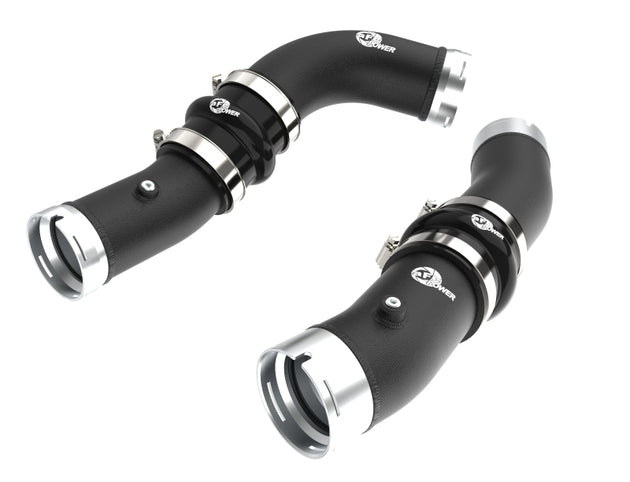 aFe 2024+ Toyota Tacoma BladeRunner 2.5in & 3in Aluminum Hot & Cold Charge Pipe Kit - Black