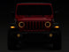 Raxiom 18-23 Jeep Wrangler JL Axial Series 9-In Angel Eye LED Headlights- Blk Housing (Clear Lens)