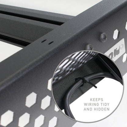 Go Rhino 24-25 Toyota Tacoma Double Cab Pickup Ceros Low Profile Roof Rack - Tex. Blk