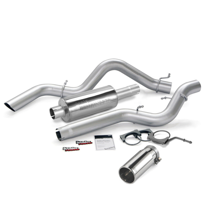 Banks Power 06-07 Chevy 6.6L CCSB Monster Exhaust System - SS Single Exhaust w/ Chrome Tip