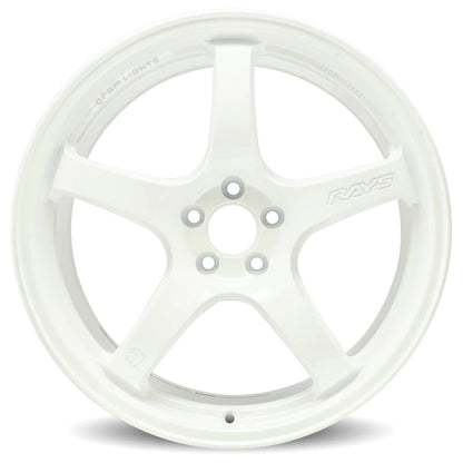 Gram Lights 57CR 18x10.5 +12 5x114.3 - Ceramic White Pearl