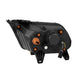 AlphaRex 10-12 Ford Mustang NOVA-Series LED Proj. Headlights Alpha-Blk w/Activ Lght & Seq.Sig SB DBL