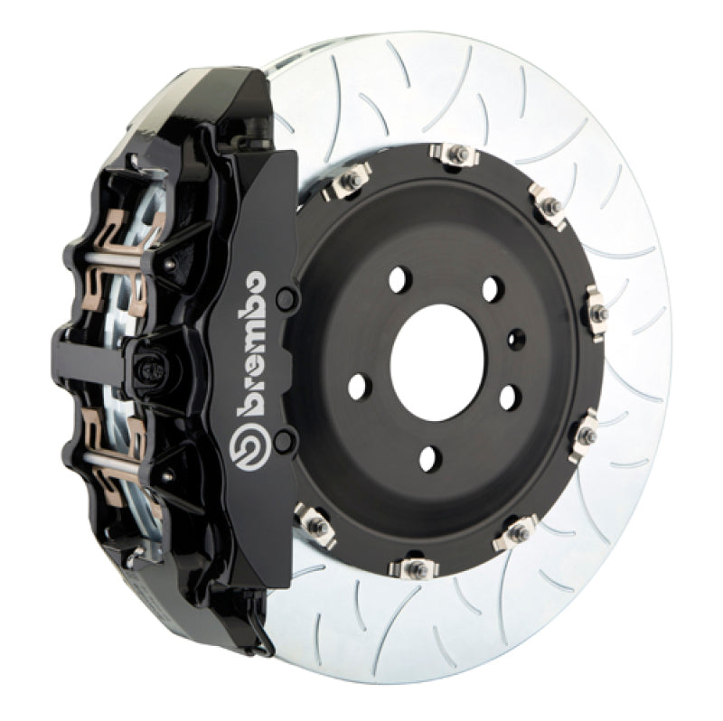 Brembo 19+ Model X (Excl Plaid) Fr GT BBK 6Pis Cast 380x34 2pc Rotor Slotted Type3-Black