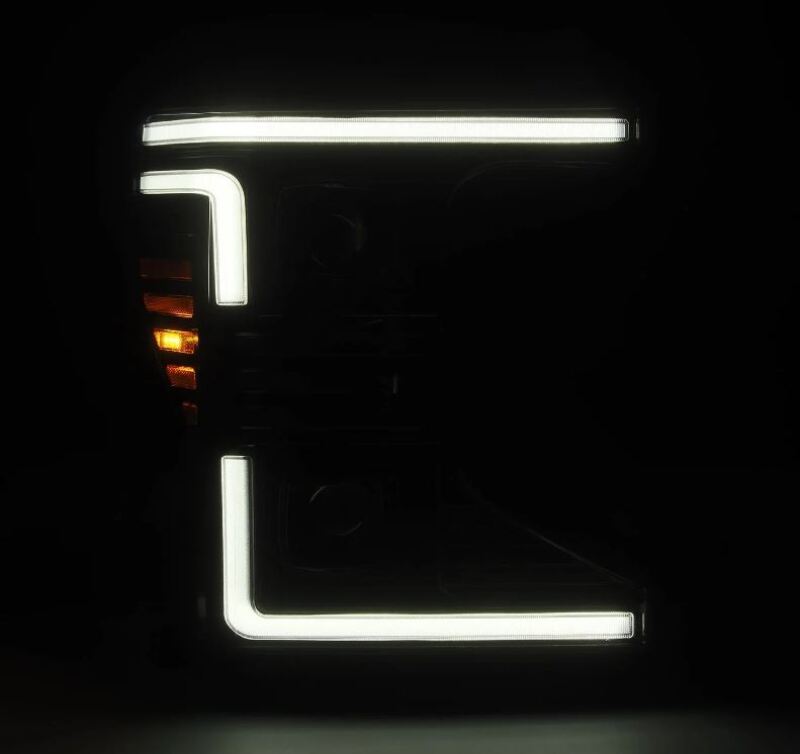 AlphaRex 20-22 Ford F150 Pro-Series Projector Headlights Alph. Black w/ Act.Light / Seq. Sig. / DRL