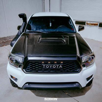 Seibon TS-Style Carbon Fiber Hood 2012-2015 Toyota Tacoma