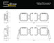 Diode Dynamics Jeep JL SS5 Sport CrossLink Windshield - White Combo Lightbar Kit