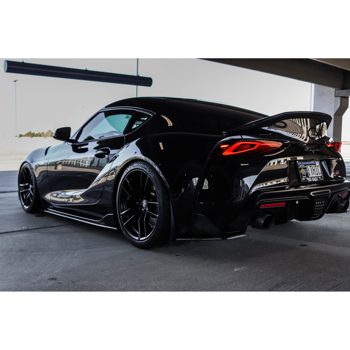 SV Carbon Fiber Rear Bumper Side Splitter - Toyota Supra A90