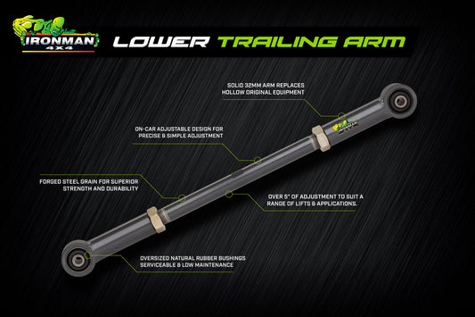 Ironman Rear Adjustable Lower Trailing Arm - Lexus GX470