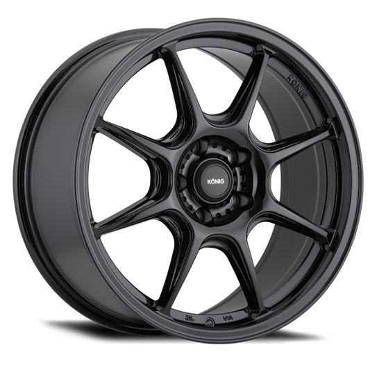 Konig Lockout 17x8 5x114.3 ET43 Gloss Black