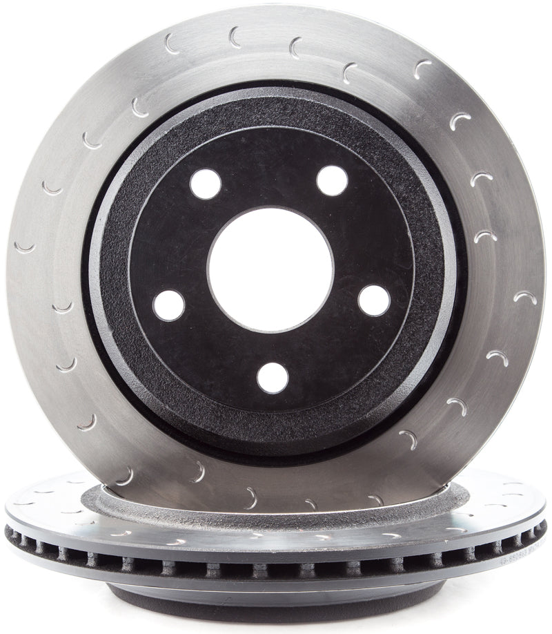 Alcon 2018+ Jeep Wrangler JL Slotted Rotor - Rear Left