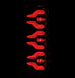 AlphaRex 87-96 Ford Bronco/F-150 Luxx-Series LED Tail Lights - Alpha-Black