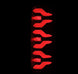 AlphaRex 87-96 Ford Bronco/F-150 Luxx-Series LED Tail Lights - Black