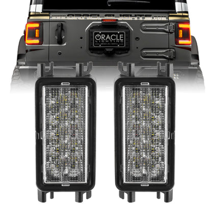 Oracle 2018+ Jeep Wrangler JL Dual Function Reverse LED Flush Taillight - Amber/White