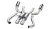 Corsa 2015-2017 Ford Mustang EcoBoost 2.3T Sport 3in Cat-Back Dual Rear Exit Black Tips