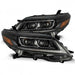 AlphaRex 11-21 Toyota Sienna PRO-Series Proj Headlights Plank Style Black w/Seq Signal/DRL