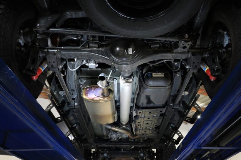 aFe ROCK BASHER Axle-Back Exhaust System Toyota Tacoma 24-25 L4-2.4L (t)