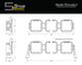 Diode Dynamics Jeep JL SS5 Pro CrossLink Windshield - White Combo Lightbar Kit