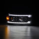 AlphaRex 02-05 Dodge Ram 1500 PRO-Series Projector Headlights Plank Style Black w/Seq Signal