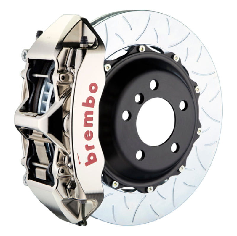 Brembo 19+ Model X (Excl Plaid) Fr GTR BBK 6Pis Billet 380x34 2pc Rotor Slotted Type3-Nickel