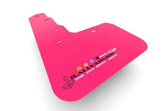 Rally Armor 22-24 Tesla Model X Pink Mud Flap BCE Logo