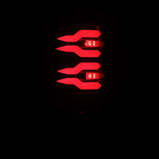 AlphaRex 94-01 Dodge Ram 1500/2500/3500 LUXX-Series LED Tail Lights - Black/Red
