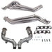 BBK 15-23 Ford Mustang GT 1-3/4 Long Tube Headers w/High Flow Catted Mid Pipe (Silver Ceramic)