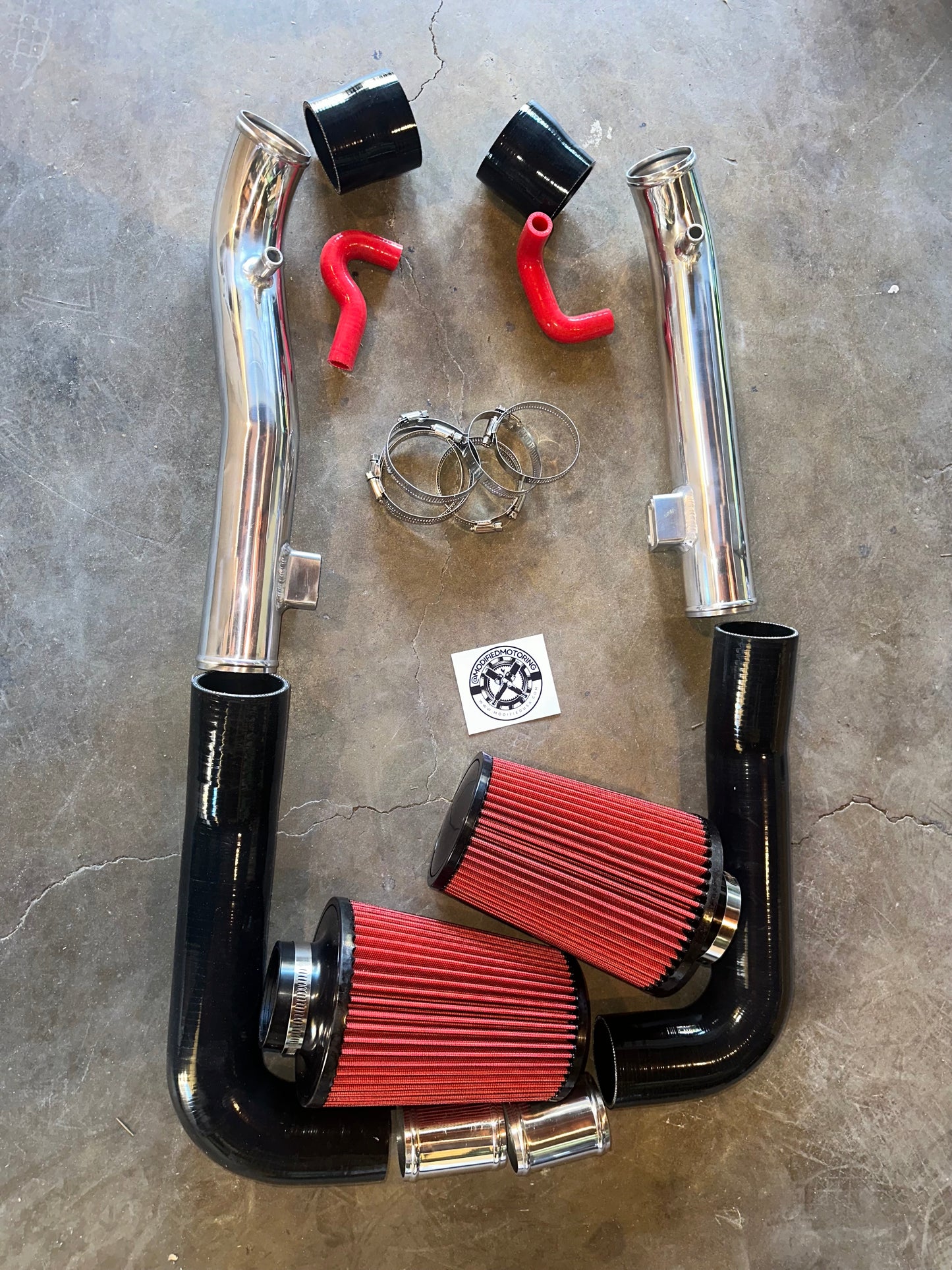 KOMP Long Tube Intake System v2 - Infiniti G37 Coupe & Sedan, G35 Sedan 07-08 / Nissan 370Z