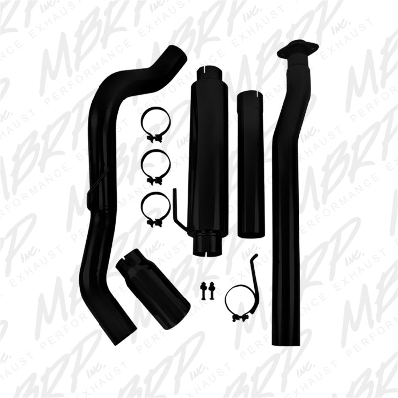 MBRP 11-14 Ford F-150 3.5L V6 EcoBoost 4in Cat-Back Single Side AL Exhaust System - Black