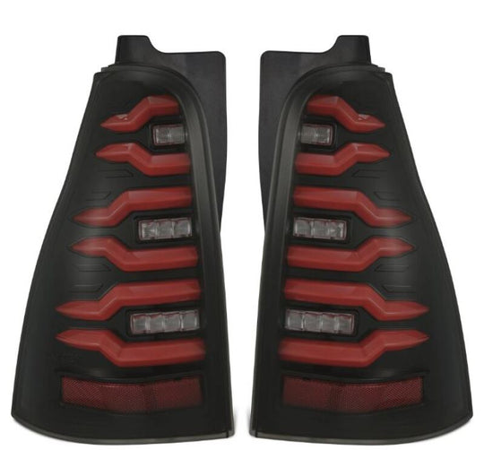 AlphaRex 03-09 Toyota 4Runner LUXX-Series LED Tail Lights- Black/Red