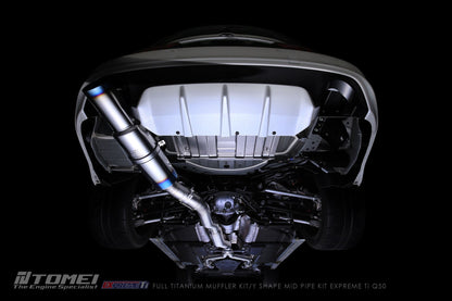 Tomei Expreme Titanium Single Exit Exhaust System - Infiniti Q50