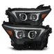 AlphaRex 23-24 Toyota Tacoma LUXX-Series LED Proj Headlights Blk w/Actv Light & Seq. Sig + DRL