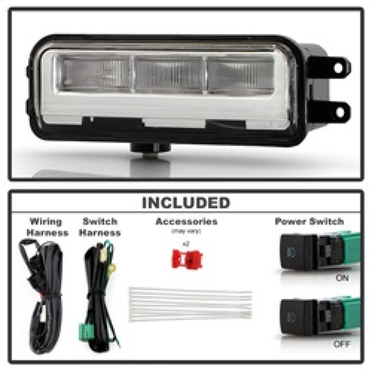 Spyder 24-25 Toyota Tacoma OEM LED Fog Lights w/ Switch (FL-CL-TTA2024-LED-C)