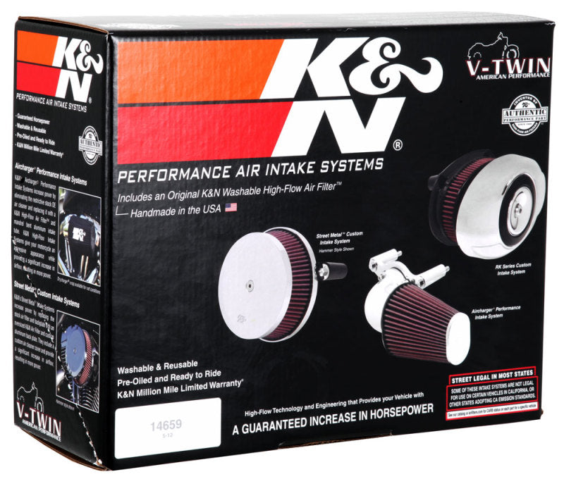 KN Motorcycle Air Intake Systems- Harley Davidson