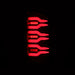 AlphaRex 07-08 Dodge Ram1500/07-09 Dodge Ram 2500+3500 Luxx-Series LED Tail Lights(Pair) Black/Red