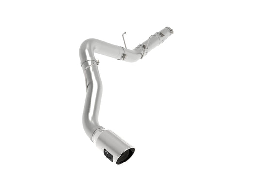 aFe ATLAS 5in DPF-Back Alum Steel Exhaust System w/Polished Tip 19-20 Ram Diesel Trucks L6-6.7L (td)