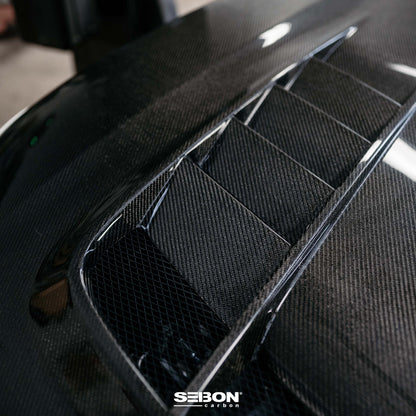 Seibon TV-Style Double Sided Carbon Fiber Hood 2023-2025 Honda Civic Type R
