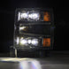 AlphaRex 04-15 Chevy 1500HD NOVA-Series LED Proj Headlights Black w/Activ Light/Seq Signal & SB DRL