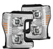 AlphaRex 17-19 Ford F-250/350/450/550 Super Duty LUXX-Series LED Proj Headlights Chrome w/SS & SBDRL