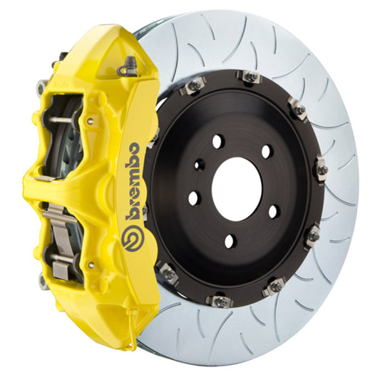 Brembo 21+ Model S Plaid/Model X Plaid Fr GT BBK 6Piston Cast 405x34 2pc Rotor Slotted Type3-Yellow