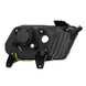 AlphaRex 10-12 Ford Mustang LUXX LED Proj Headlights Plank Style Alpha Blk w/Activ Light/Seq Signal