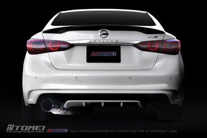 Tomei Expreme Titanium Single Exit Exhaust System - Infiniti Q50