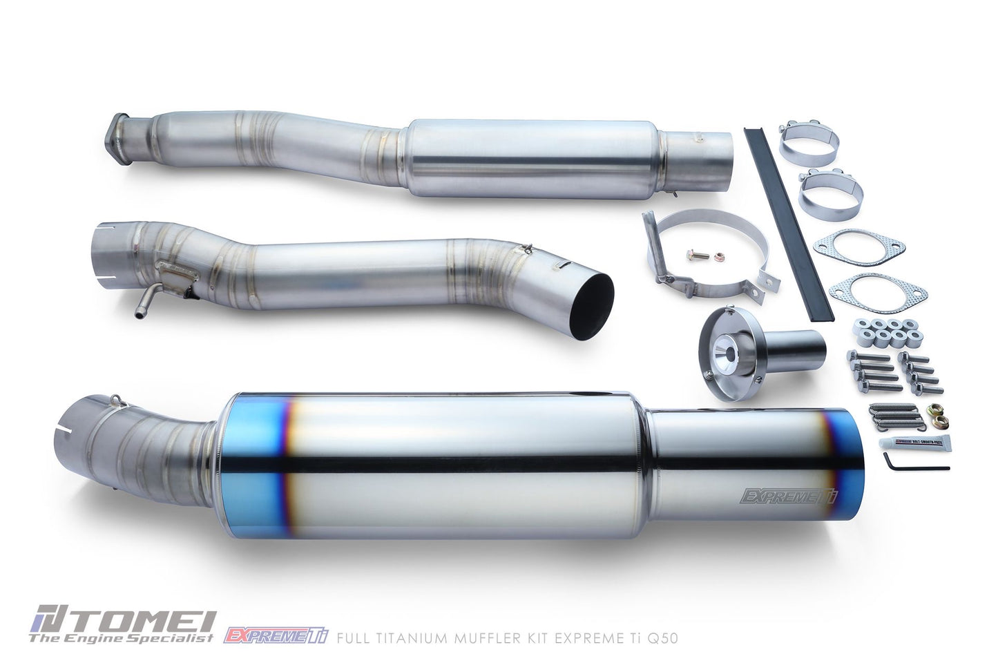 Tomei Expreme Titanium Single Exit Exhaust System - Infiniti Q50