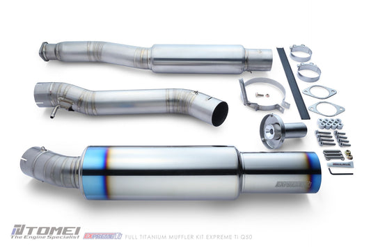 Tomei Expreme Titanium Single Exit Exhaust System - Infiniti Q50