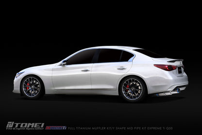 Tomei Expreme Titanium Single Exit Exhaust System - Infiniti Q50