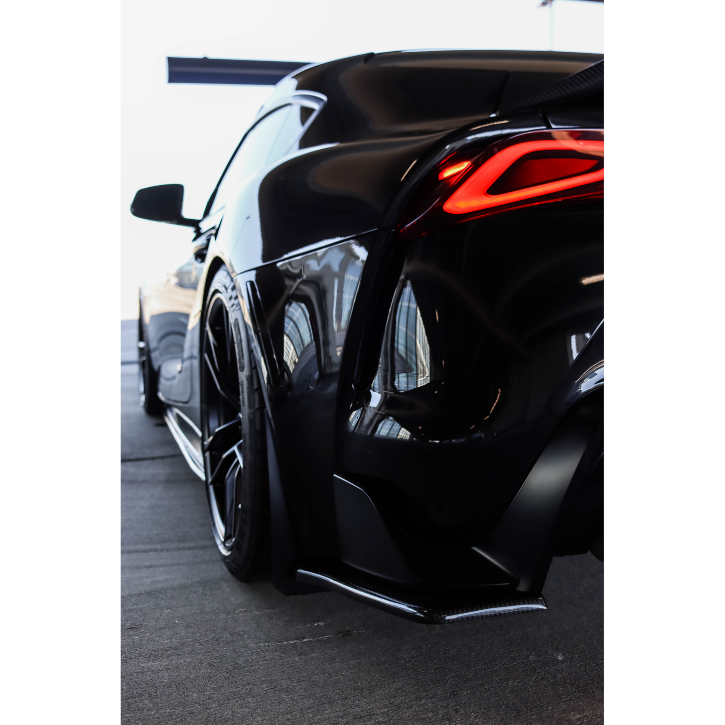 SV Carbon Fiber Rear Bumper Side Splitter - Toyota Supra A90