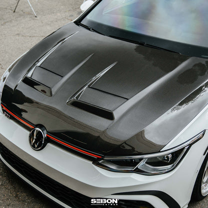 Seibon DV-Style Carbon Fiber Hood 2022-2024 VW Golf MK8